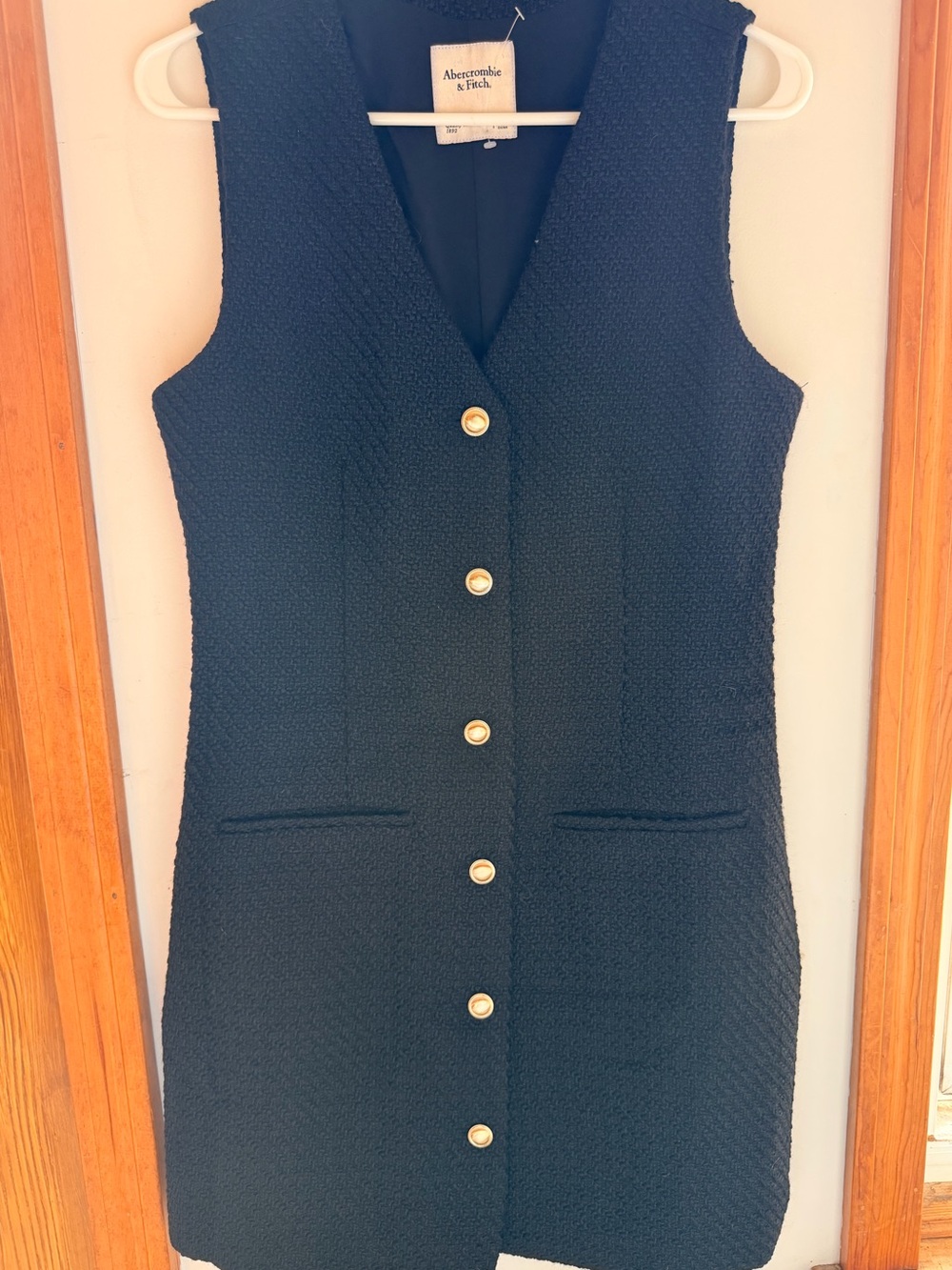 NWOT Abercrombie and Fitch Black Mini Dress Size Small Tall